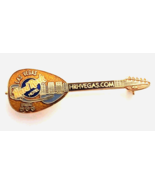 Hard Rock Hotel Las Vegas NV Guitar Pin Gold HRH Vegas.com Music Theme P... - $19.00 CAD