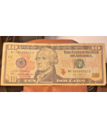 Rare 2013 $10 Dollar bill Low Serial Number Quad And Double 8888 - $53.17 CAD