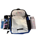 NEW Timbuk2 PlayStation Backpack Blue White &amp; Black With Tumbler Shirt &amp;... - $128.69