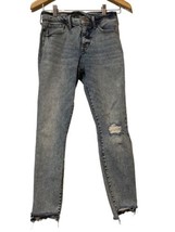 Lucky Brand Womens Jeans Ava Skinny Mid Rise Zip Pockets Size 4/27 Acid Wash - $16.34