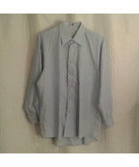 Lumo 17 Men&#39;s Dress shirt blue Button Up Long Sleeve Chest Pocket - £15.84 GBP
