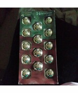 Shiny Glass Holiday Time  2 1/2&quot; Gold Tone Ornaments In Box 14 count ex ... - $148.76 MXN