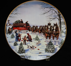 Budweiser Limited Edition Clydesdales Plate The Seasons Best by Susan Sampson - £18.09 GBP