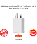 Official Google Pixel 30W USB-C Fast Charger UK Plug - Pixel 5/6/7/8 Pro... - £15.89 GBP