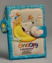 Vintage Snoopy Woodstock Puffy Diary Binder 2000 Space Theme + Stickers ... - $247.50