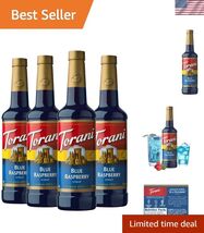 Syrup, Blue Raspberry, 25.4 Ounces Pack of 4 - $50.81