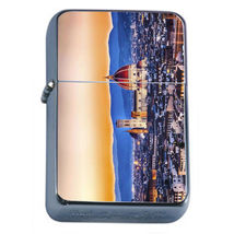 Florence Italy D1 Flip Top Oil Lighter Wind Resistant With Case - £11.95 GBP