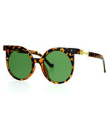 Women&#39;s Fashion Sunglasses Round Circle Cat Eye Frame Super Flat Lens - $25.88 CAD