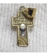 Gorgeous Vintage 10k Yellow Gold Mi Primera Communion Cross 7/8&quot; Pendant... - $1,507.73 MXN