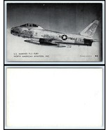 Vintage U.S. Marines Plane Postcard &quot;Size&quot; - FJ-2 Fury N51 - $3.98 CAD
