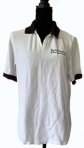 Ladies Polo Shirt, Party Poker Logo, White w Black/Red Trim on Collar/Sl... - $13.97