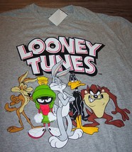 Wb Looney Tunes T-Shirt Medium New Taz Wile Coyote Daffy Duck Marvin Martian Taz - £15.57 GBP