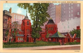The Little Church Around The Corner New York City New York Postcard - £4.04 GBP