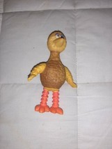 Vintage Big Bird 5&quot; Poseable PVC Figure 1985 Tara Toys Sesame Street Muppets - £12.41 GBP