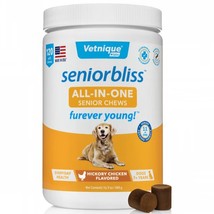 Vetnique Labs Seniorbliss Daily All in One Supplement Hickory Chicken Flavored S - £46.00 GBP