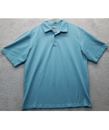 Pebble Beach Polo Shirt Mens L Green Performance Polyester Short Sleeve ... - $430.87 MXN
