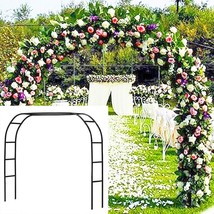 Metal Garden Arbor Wedding Arch 76.8 Inch H x 90.5 Inch W 94.5 Inch H x ... - $52.99