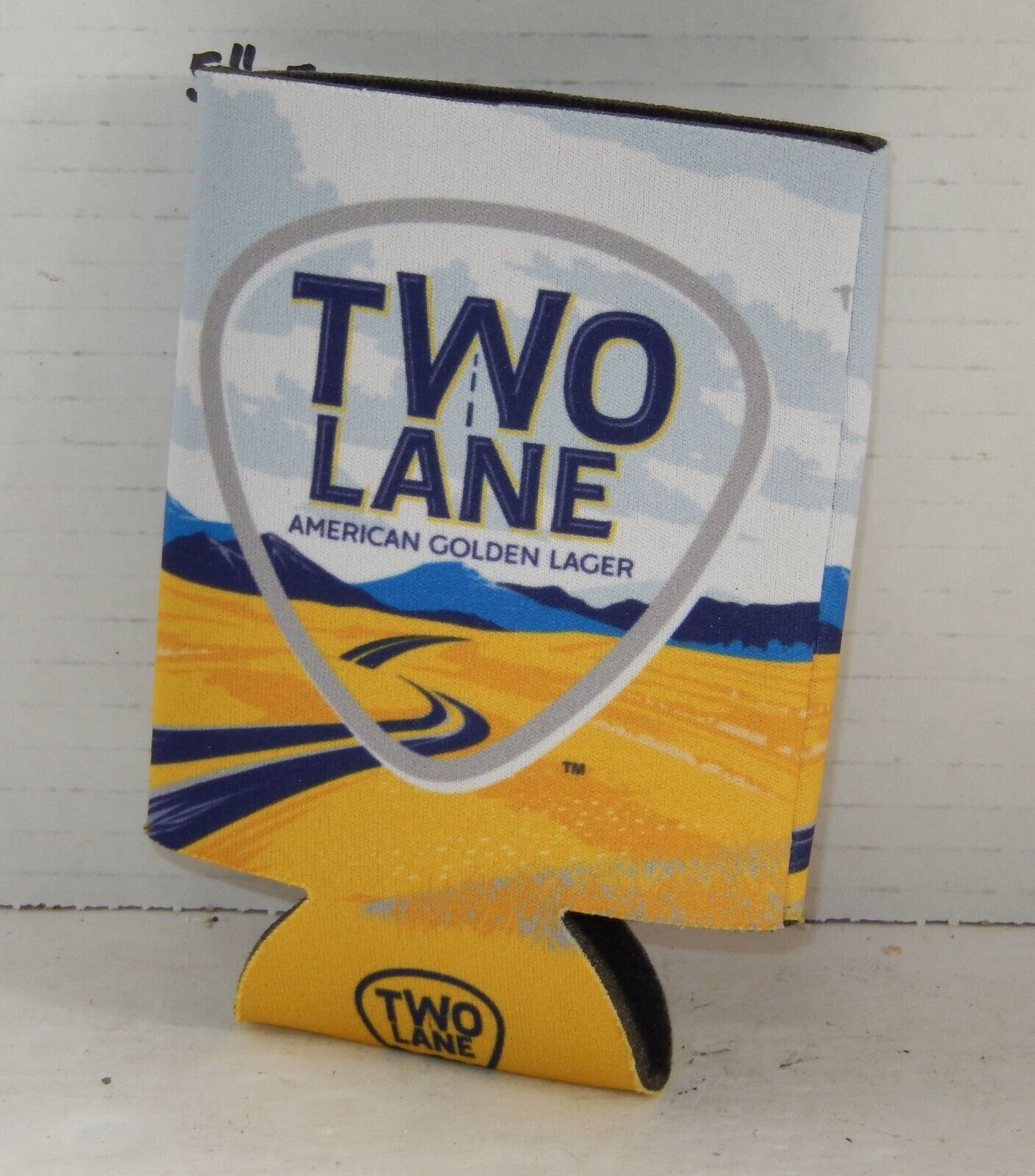 Two Lane American Golden Lager drink Can coozie koozy coozy Insulator - $4.90