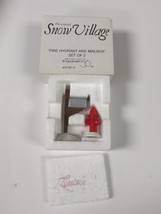 Dept. 56 Snow Village &quot;Fire Hydrant and Mailbox&quot; Accessories #5132-2 Mint In Box - £8.33 GBP