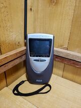 Vintage RCA 2.5" Active Matrix B/W TV Model #L2501 VHF/UHF Portable Unte... - $29.63