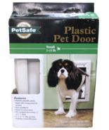 PetSafe Premium Plastic Pet Door White, Small PPA00-10958 Never Rust, Paintable - $25.64