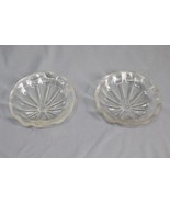 Lalique France  Pair of Clear crystal Vanity Dishes stamped ORIGINAL [67] - $123.75