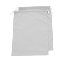 100% Cotton Canvas Travel Laundry Bag, 2-Pack (Large, Light Grey) - £25.81 GBP