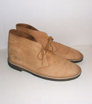 Clarks Original&#39;s Men&#39;s Desert Camel Suede Leather Ankle Boots Shoes Size 11.5 M - £8.11 GBP