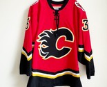 VTG Calgary Flames Jersey CCM Airknit Blasty Patch Dion Phaneuf #3 L NHL... - £58.04 GBP