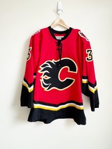 VTG Calgary Flames Jersey CCM Airknit Blasty Patch Dion Phaneuf #3 L NHL... - $74.24