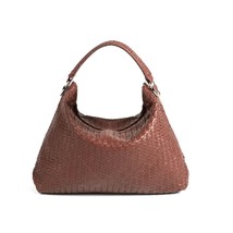 Handmade Woven Original Tan Brown Leather Bag - £175.62 GBP