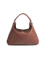 Handmade Woven Original Tan Brown Leather Bag - £176.92 GBP