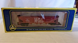 HO Scale AHM 4 Bay Hopper, Minneapolis &amp; St. Louis, Brown #541002 BNOS - £19.29 GBP