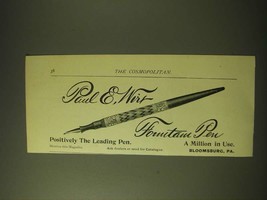 1893 Paul E. Wirt Fountain Pen Ad - Positively the leading pen - $18.49