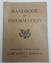 Handbook of Information Replacement Training Center Camp Robinson Arkansas - $23.71