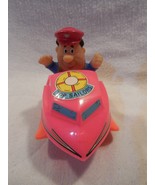 Flintstones Plastic Friction Boat with Rubber Fred Flintstone Sailor - $12.23 CAD
