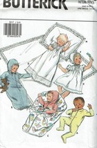 Butterick Sewing Pattern 3317 Layette Christening Gown Babies Infant  - $8.96