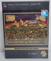 NFL New Orleans Saints Jigsaw Puzzle Football 500 Pieces Pcs Find Joe Jo... - $19.99
