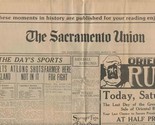 The Sacramento Union March 14, 1908 modern reproduction  - £14.22 GBP