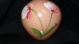 Fenton Art Glass Hand Painted Shiney Burmese Vase New Mint in Box Item 8... - £114.96 GBP