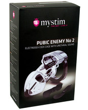 &#39;mystim Pubic Enemy #2 Cock Cage - Clear - £105.43 GBP