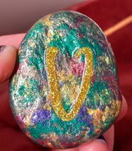 Personalized Letter Painted Rock Magnet Keepsake Gifts Unique Friends Co... - $5.00