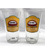 2 South Shore in the Depot Brewery Ashland Wisconsin Beer Pint Glasses - £21.07 GBP