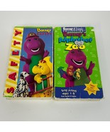 Barney&#39;s Safety &amp; Alphabet Zoo VHS Lot of 2 Tapes Sing Along - $25.98 CAD