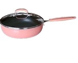 Pioneer Woman 3.5 Qt Sauté Pan w/Lid ~ FRONTIER SPECKLE CORAL ~ Enamel A... - $46.75