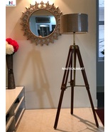 NauticalMart WoodenTripod Stand Adjustable Tripod Floor Lamp - Only Lamp... - £126.00 GBP