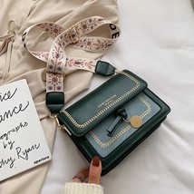 Contrast color Leather Crossbody Bags For Women 2022 Travel Handbag Fashion Simp - £24.86 GBP