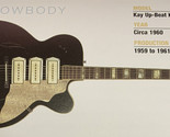 Circa 1960 Kay Up-Beat K8995J Hollow Body Guitar Fridge Magnet 5.25&quot;x2.7... - $3.84