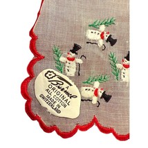 1950s Retro NOS Vintage BURMEL Handkerchief SNOWMAN Hankie NWT Paper Tag - $369.90 MXN