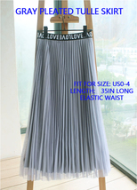 Black Tulle Skirt Outfit Pleated Tulle Skirt Tiered Tulle Skirt Wedding Skirt image 2